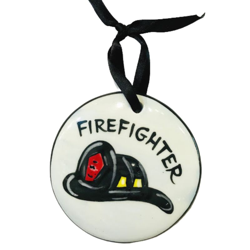 Fire Helmet Ornament
